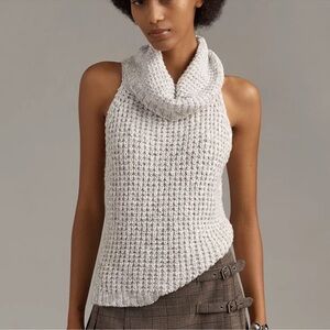 Pilcro Slouchy Turtleneck Sweater Top Tank Color: Light Grey Size XS